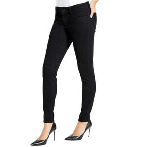 Guess Sarah fit Medium rise Over dye Black skinny 32